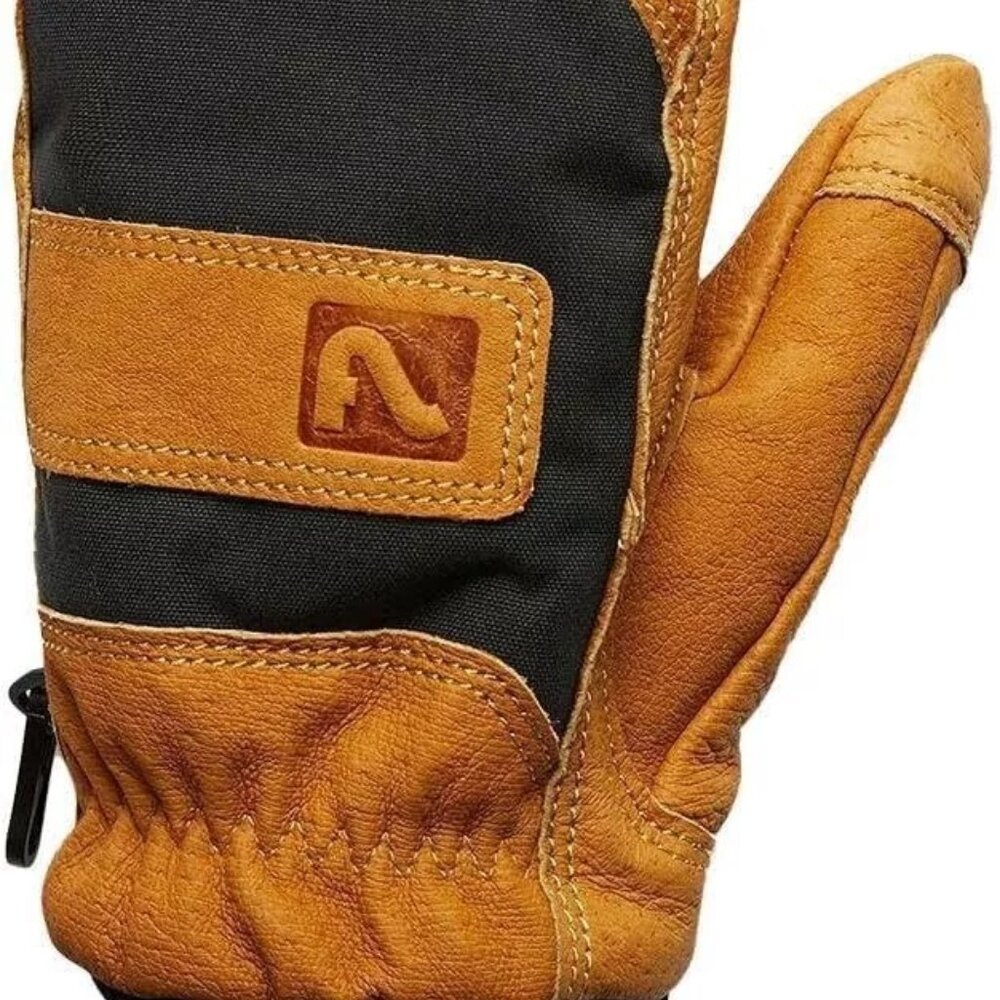 Flylow Unicorn Mitten Insulated Waterproof Ski Snowboard Gloves natural/black M